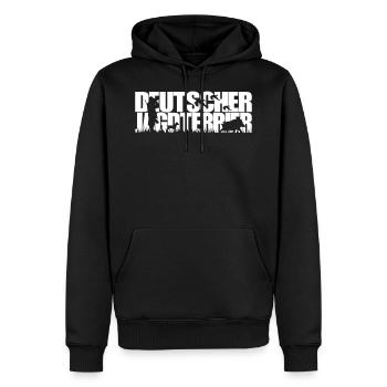 DEUTSCHER JAGDTERRIER Jagdhund - Männer Premium Bio Hoodie - Schwarz - Vorne - Nico (187cm)