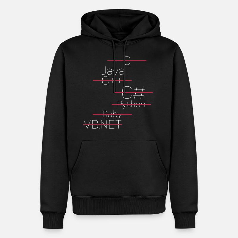 JAVA CODING / PROGRAMMIERSPRACHE - Männer Premium Bio Hoodie - Schwarz
