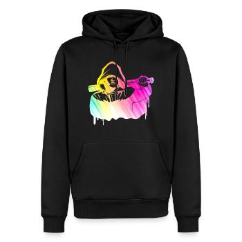 Batte de baseball Street Culture Badboy - Sweat à capuche Premium bio Homme - noir - Devant - Nico (187cm)
