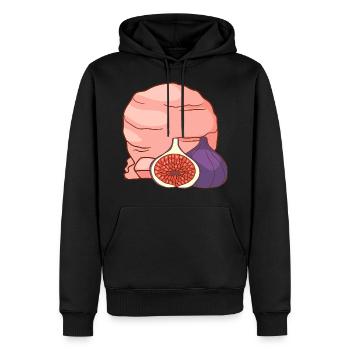 Feigenfrucht Eis Speiseeis Eiskrem Eiscreme - Männer Premium Bio Hoodie - Schwarz - Vorne - Nico (187cm)