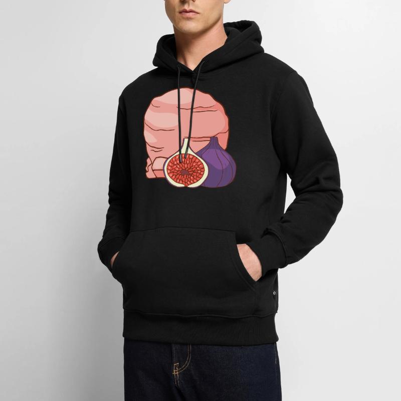Feigenfrucht Eis Speiseeis Eiskrem Eiscreme Männer Premium Bio Hoodie