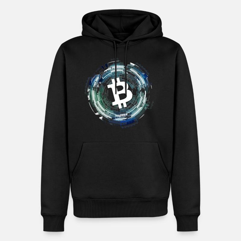 BITCOIN - Männer Premium Bio Hoodie - Schwarz