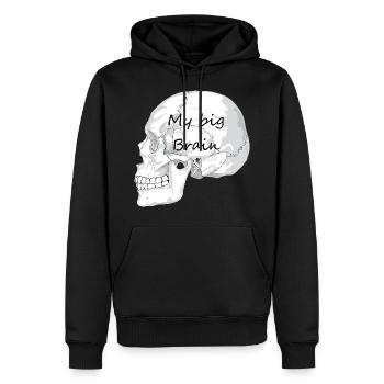 Mein Gehirn - Männer Premium Bio Hoodie - Schwarz - Vorne - Nico (187cm)