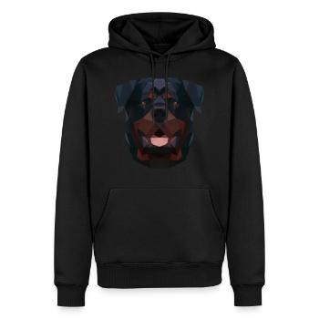 rottweiler - Men’s Premium Organic Hoodie - black - Front - Nico (187cm)