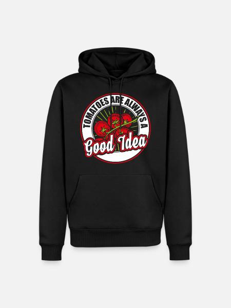 Tomates - Sweat à capuche Premium bio Homme - noir