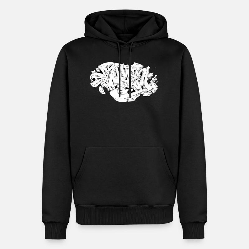 Graffiti - Moment - Männer Premium Bio Hoodie - Schwarz
