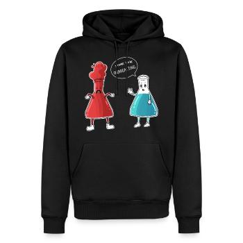 Tube à essai fou de cadeau de chimie drôle - Sweat à capuche Premium bio Homme - noir - Devant - Nico (187cm)