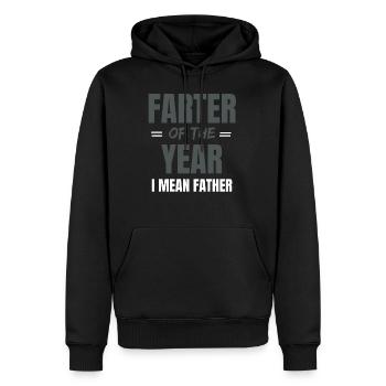 Lustiges Geschenk für den Vater Papa Vati Humor - Männer Premium Bio Hoodie - Schwarz - Vorne - Nico (187cm)