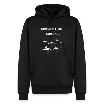 Die Mücken - Männer Premium Bio Hoodie - Schwarz - Vorne - Nico (187cm)