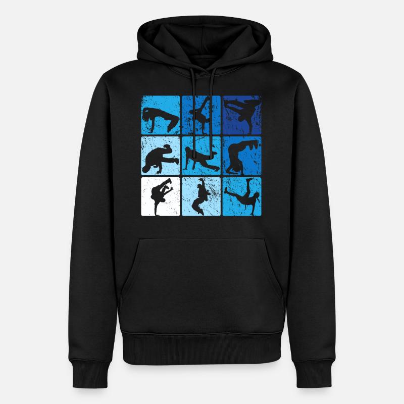 Breakdance - Männer Premium Bio Hoodie - Schwarz
