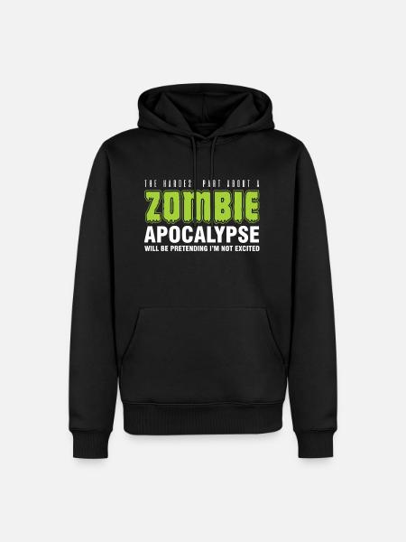 Zombie apocalypse - Men’s Premium Organic Hoodie - black