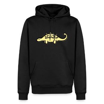 Niedlicher Ankylosaurus - Männer Premium Bio Hoodie - Schwarz - Vorne - Nico (187cm)