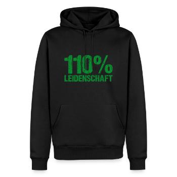 Police 110 Passion cadeau pour les policiers - Sweat à capuche Premium bio Homme - noir - Devant - Nico (187cm)