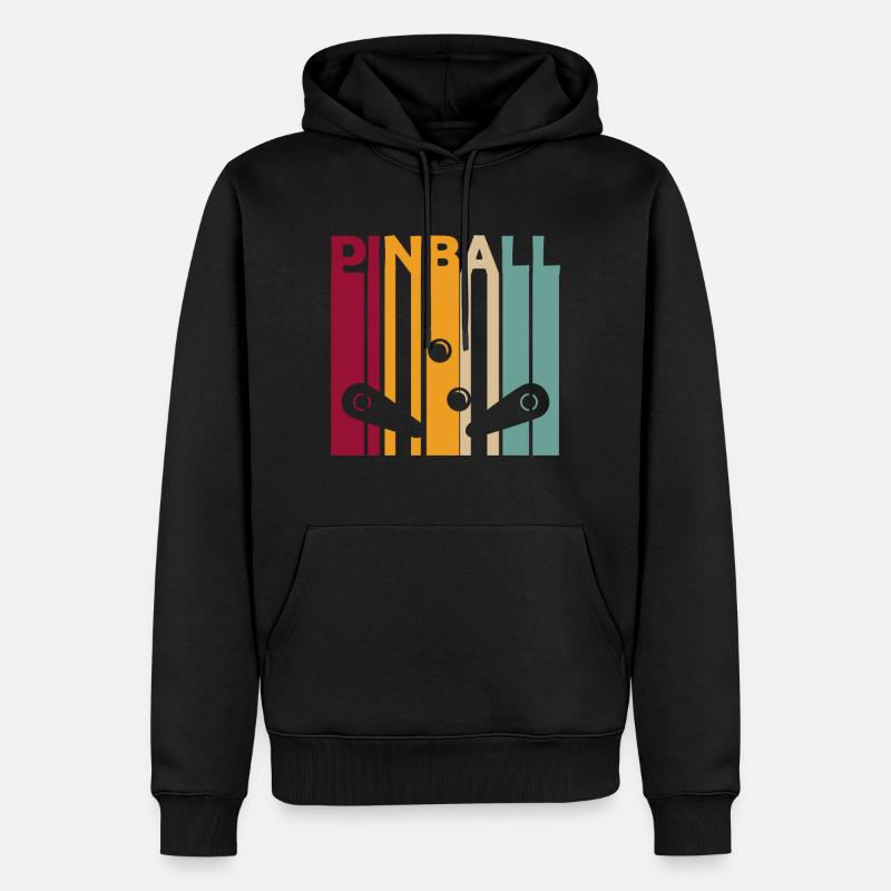 Flipper flipper flipper rétro vintage - Sweat à capuche Premium bio Homme - noir