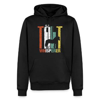 Islandpferd Tölt Flüsterer Retro Vintage Grunge - Männer Premium Bio Hoodie - Schwarz - Vorne - Nico (187cm)
