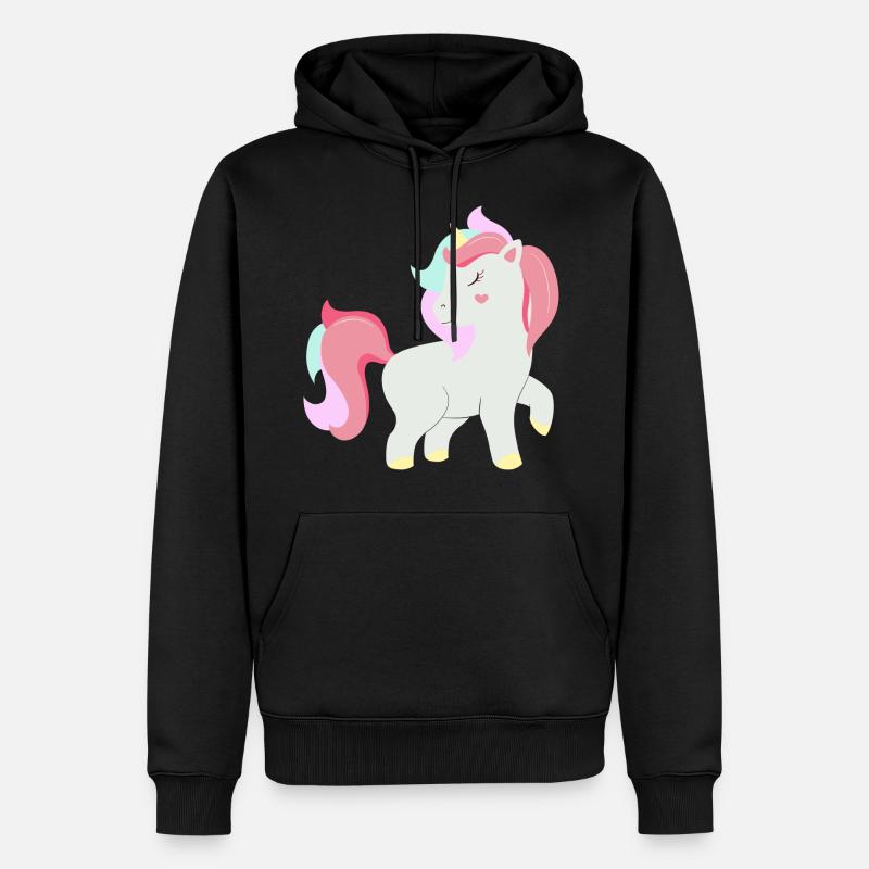Licorne - licorne - Sweat à capuche Premium bio Homme - noir