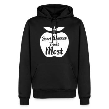 Apfel Most Mostfass Mostpresse Apfelwein Mostkrug - Männer Premium Bio Hoodie - Schwarz - Vorne - Nico (187cm)
