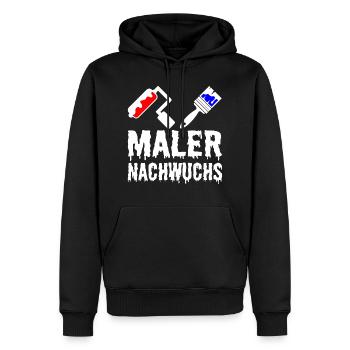 Maler Nachwuchs Lackierer Ausbildung für Kinder - Männer Premium Bio Hoodie - Schwarz - Vorne - Nico (187cm)