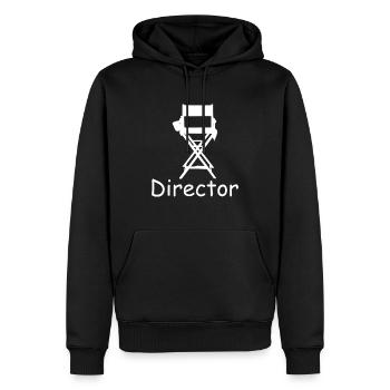 Directeur réalisateur président directeur réalisateur cadeau de film - Sweat à capuche Premium bio Homme - noir - Devant - Nico (187cm)