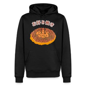 Japanese Okonomiyaki - Men’s Premium Organic Hoodie - black - Front - Nico (187cm)