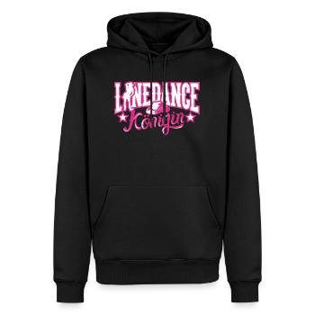 Linedance Königin Western Tanz Cowgirly - Männer Premium Bio Hoodie - Schwarz - Vorne - Nico (187cm)