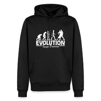Tango danse évolution de la danse drôle pour couple de danse - Sweat à capuche Premium bio Homme - noir - Devant - Nico (187cm)