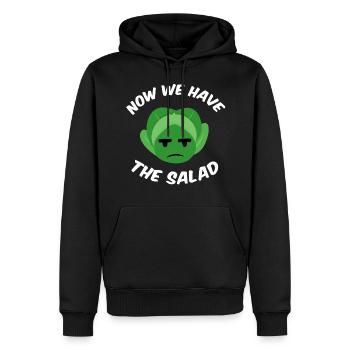 Now we have the salad - Sweat à capuche Premium bio Homme - noir - Devant - Nico (187cm)