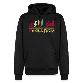 Flipper flipper Evolution Retro - Sweat à capuche Premium bio Homme - noir - Devant - Nico (187cm)