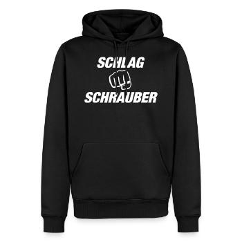 Schrauber KFZ-Mechaniker Autoschrauber KFZ-Meister - Männer Premium Bio Hoodie - Schwarz - Vorne - Nico (187cm)