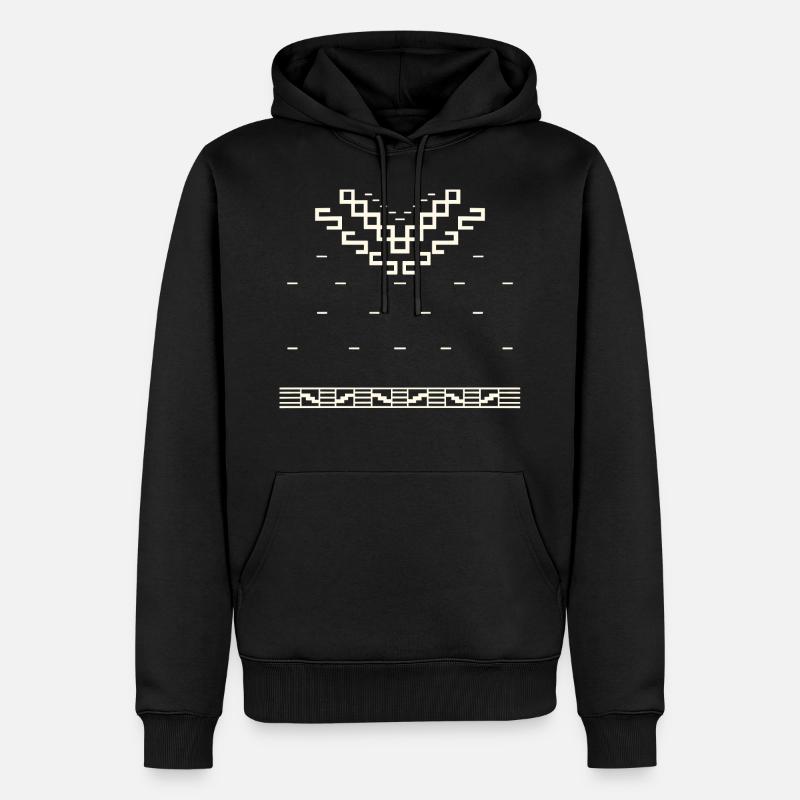 Poncho - Männer Premium Bio Hoodie - Schwarz