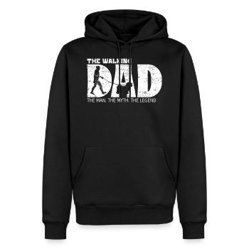 Havaneser The Walking Dad Sort pour les maîtres - Sweat à capuche Premium bio Homme - noir - Devant - Nico (187cm)