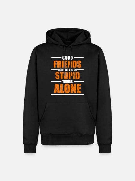 Friends Love Best Friend - Men’s Premium Organic Hoodie - black