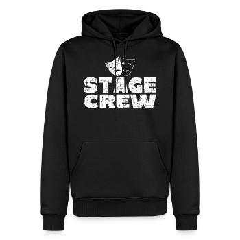 Stage Crew - Männer Premium Bio Hoodie - Schwarz - Vorne - Nico (187cm)