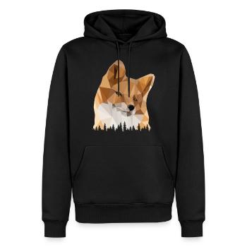 Forêt De la forêt De la forêt - Sweat à capuche Premium bio Homme - noir - Devant - Nico (187cm)