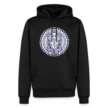 Ureinwohner Indianisch Schamane - Männer Premium Bio Hoodie - Schwarz - Vorne - Nico (187cm)