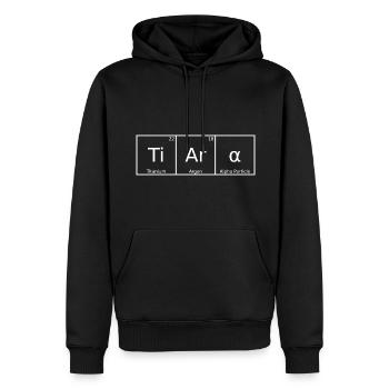Tiara Name Vorname Chemie Periodensystem Elemente - Männer Premium Bio Hoodie - Schwarz - Vorne - Nico (187cm)