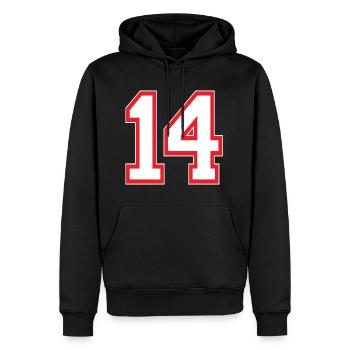 Troy Bolton Ausgabe 14 - Männer Premium Bio Hoodie - Schwarz - Vorne - Nico (187cm)