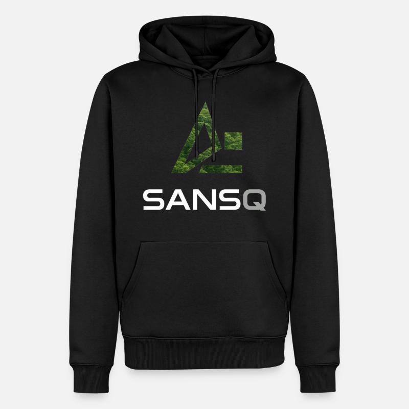 SansQ - Inspiré par la nature - Sweat à capuche Premium bio Homme - noir