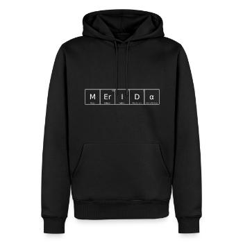 Merida Name Vorname Chemie Periodensystem Elemente - Männer Premium Bio Hoodie - Schwarz - Vorne - Nico (187cm)