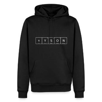 Tyson Name Vorname Chemie Periodensystem Elemente - Männer Premium Bio Hoodie - Schwarz - Vorne - Nico (187cm)