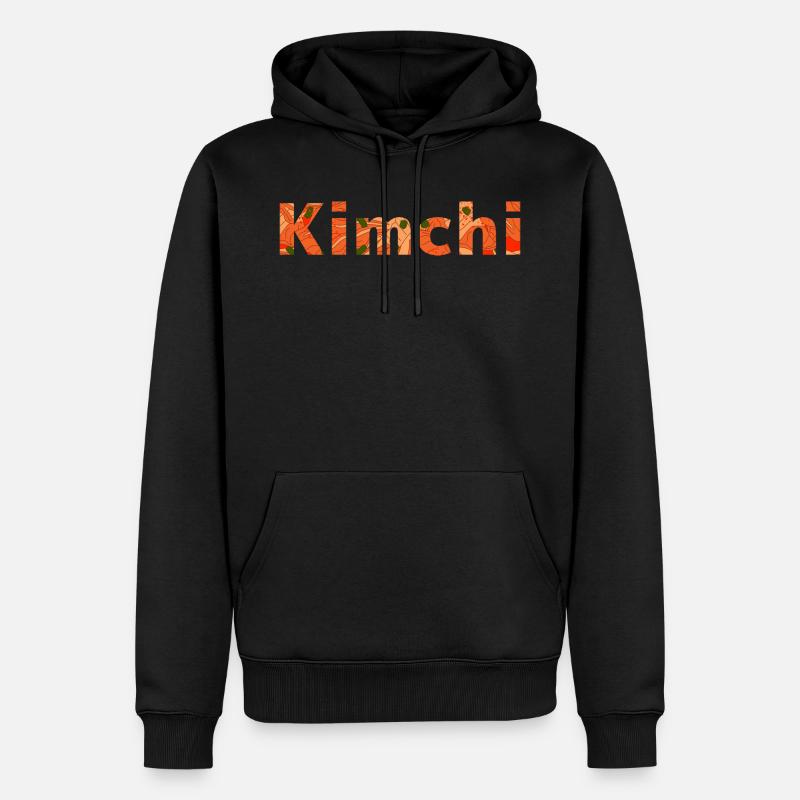 Kimchi - Sweat à capuche Premium bio Homme - noir