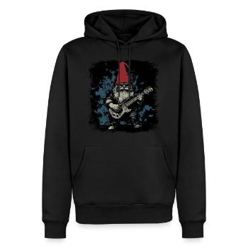 Transat nain de jardin - Sweat à capuche Premium bio Homme - noir - Devant - Nico (187cm)