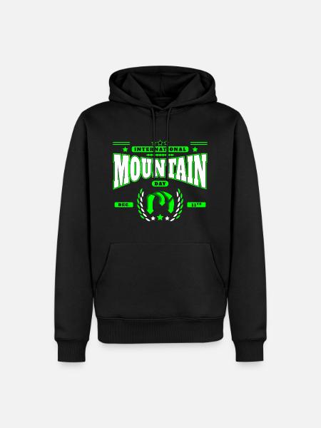 International Mountain Day - Men’s Premium Organic Hoodie - black