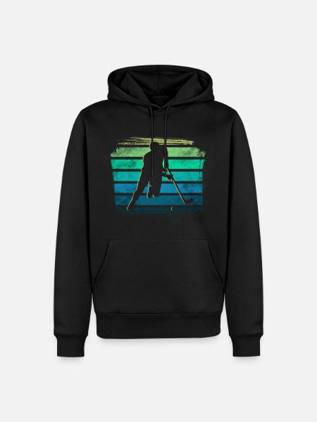 Floorball - Men’s Premium Organic Hoodie - black