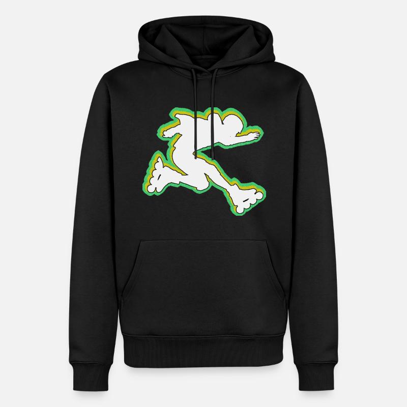 Rollerblades rollers - Sweat à capuche Premium bio Homme - noir