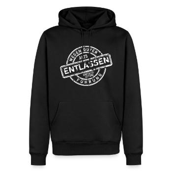 ABSCHLUSS 2025 - ABSCHLUSSKLASSE ABSCHLUSSPRÜFUNG - Männer Premium Bio Hoodie - Schwarz - Vorne - Nico (187cm)