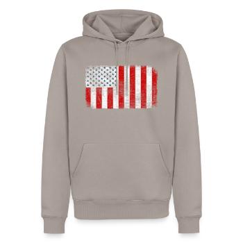 Arbeitssicherheit, Arbeitssicherheit, Gesundheitsschutz am Arbeitsplatz - Männer Premium Bio Hoodie - Taupe - Vorne - Nico (187cm)
