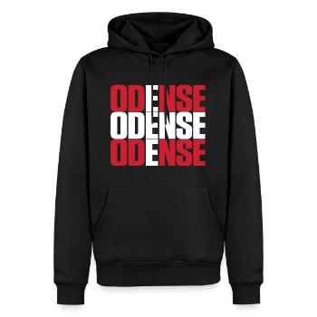 Odense Dänemark Fahne - Männer Premium Bio Hoodie - Schwarz - Vorne - Nico (187cm)