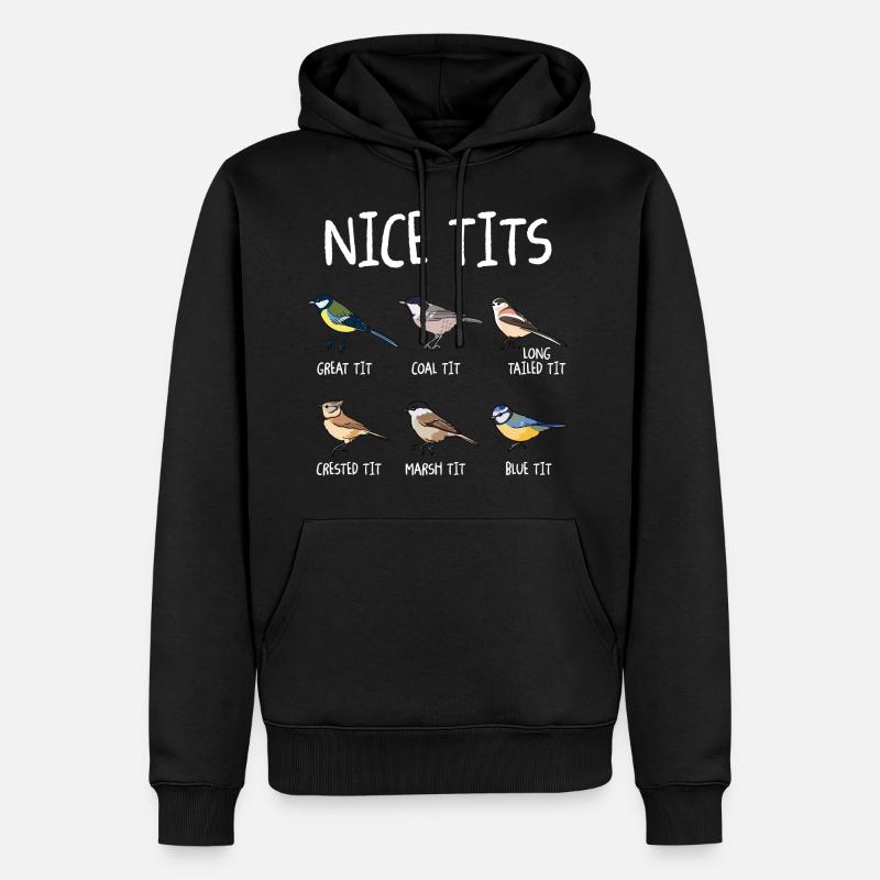 Vogelbeobachtung Vogelbeobachter Vogel - Männer Premium Bio Hoodie - Schwarz