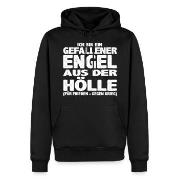 Gefallener Engel aus der Hölle - Männer Premium Bio Hoodie - Schwarz - Vorne - Nico (187cm)